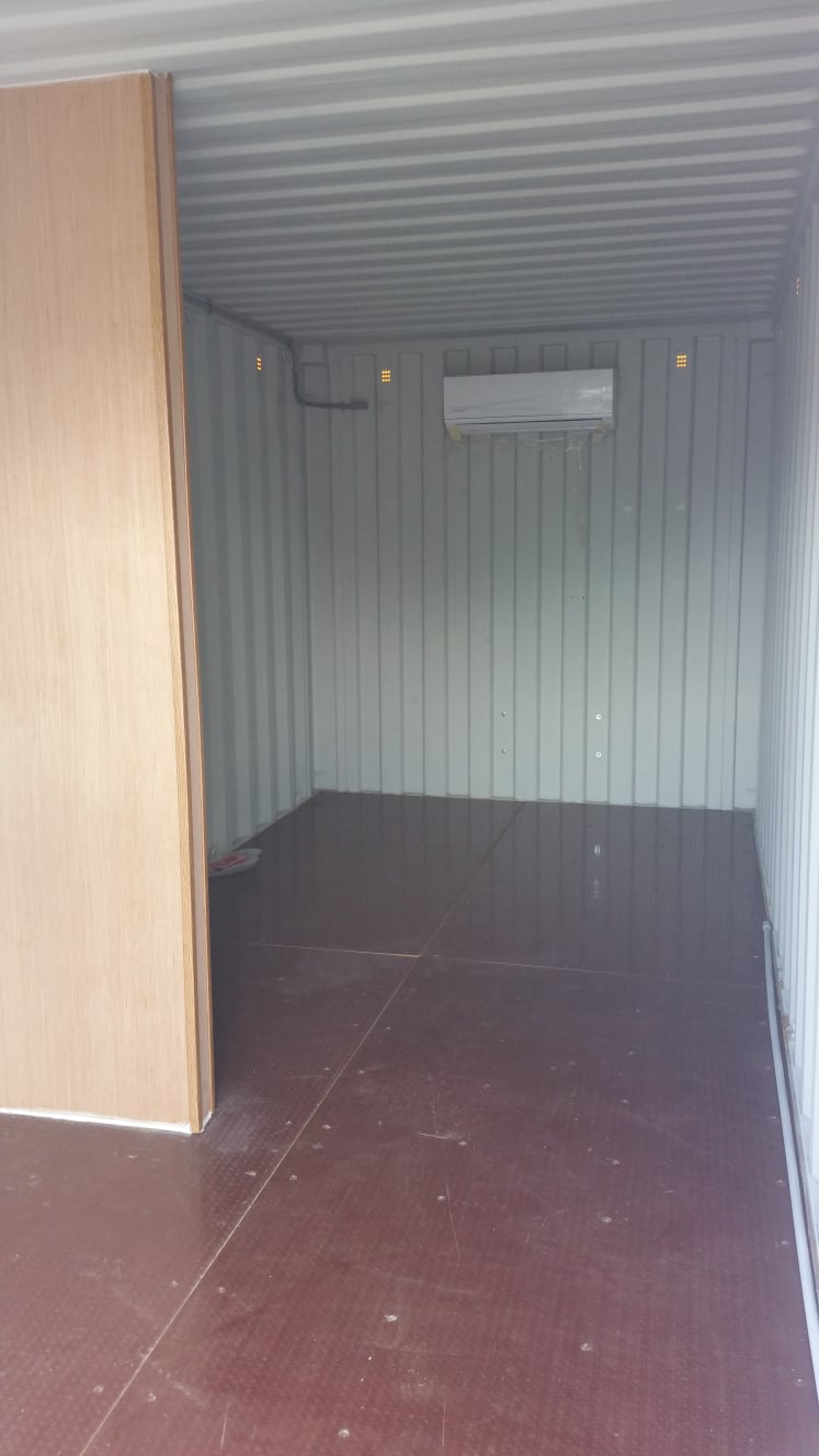 inside container office